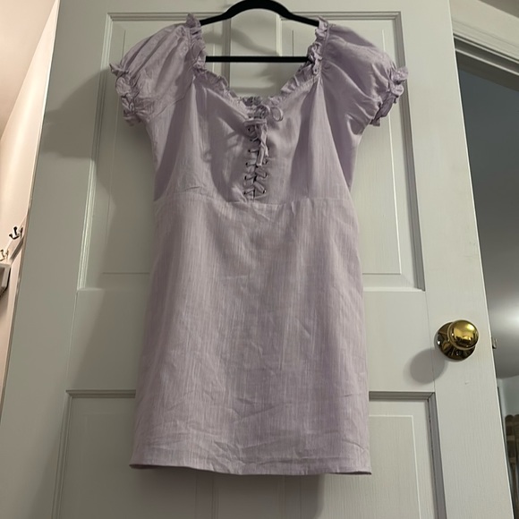 NWT Violet mini dress with puff short sleeves - Picture 1 of 4